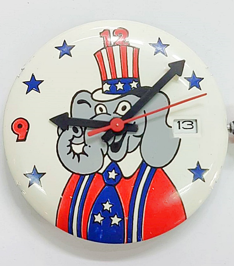 นาฬิกาเก่า REPUBLICAN ELEPHANT BY TIMEX ไขลาน
