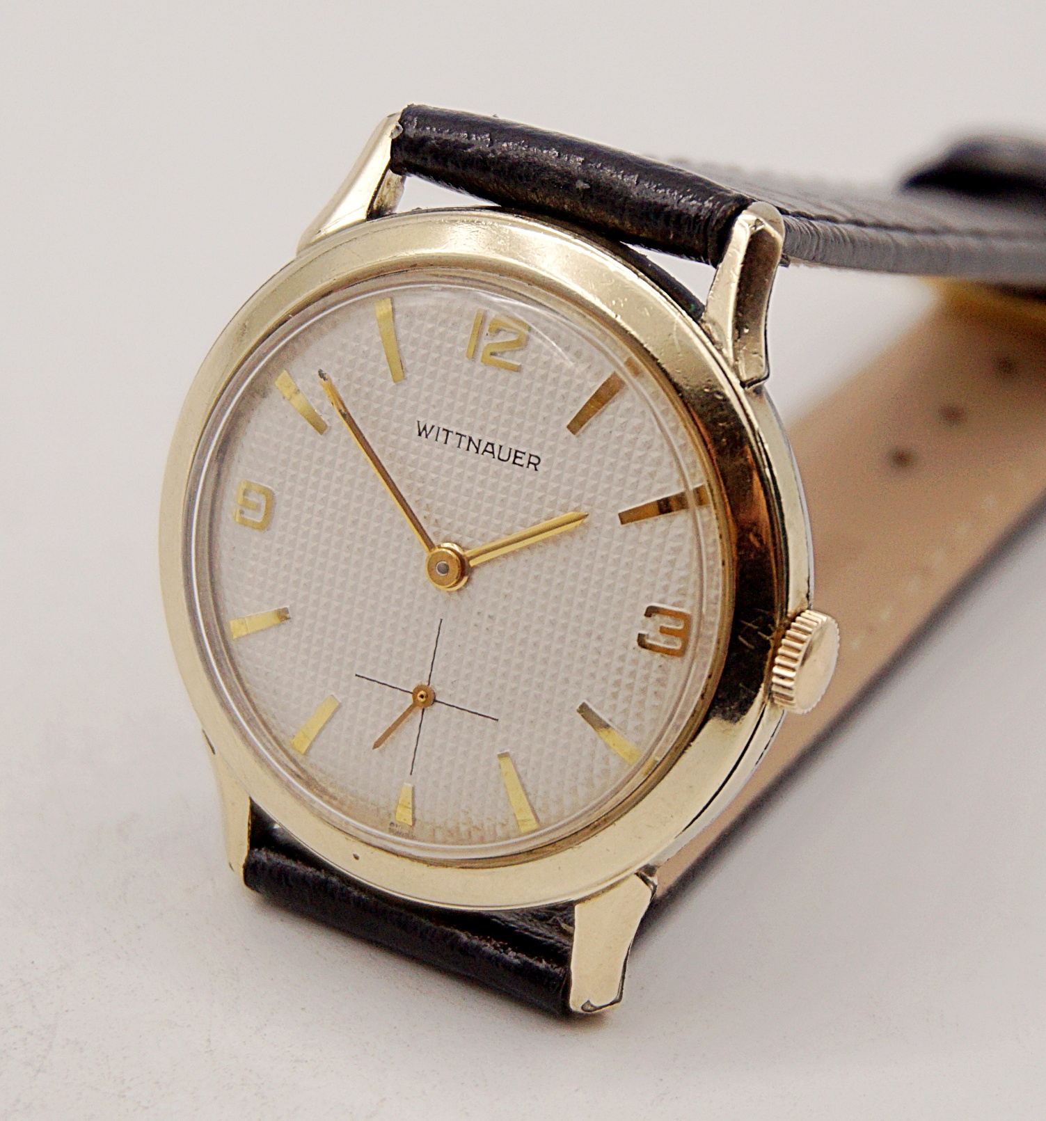 นาฬิกาเก่า WITTNAUER BY LONGINES ไขลานสองเข็มครึ่ง