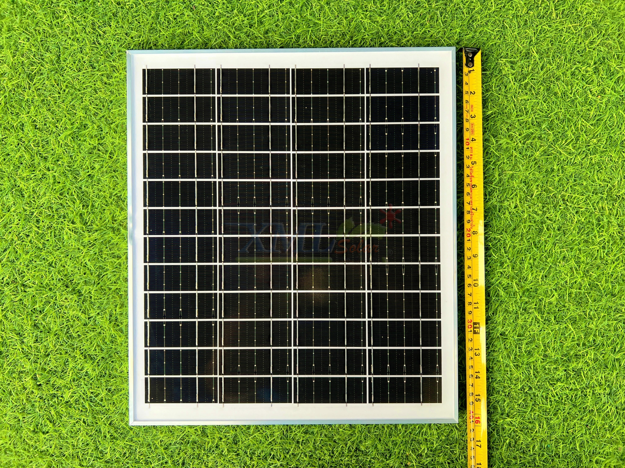 ไฟสปอตไลท์โซล่าเซลล์ 100 Watt กล่องสีน้ำตาล (เปิดได้ 3 แสง)