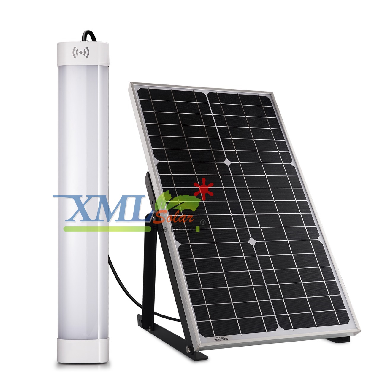 ชุดไฟหลอดยาวโซล่าเซลล์ 30 Watt Monocrystalline (แสง ขาว)