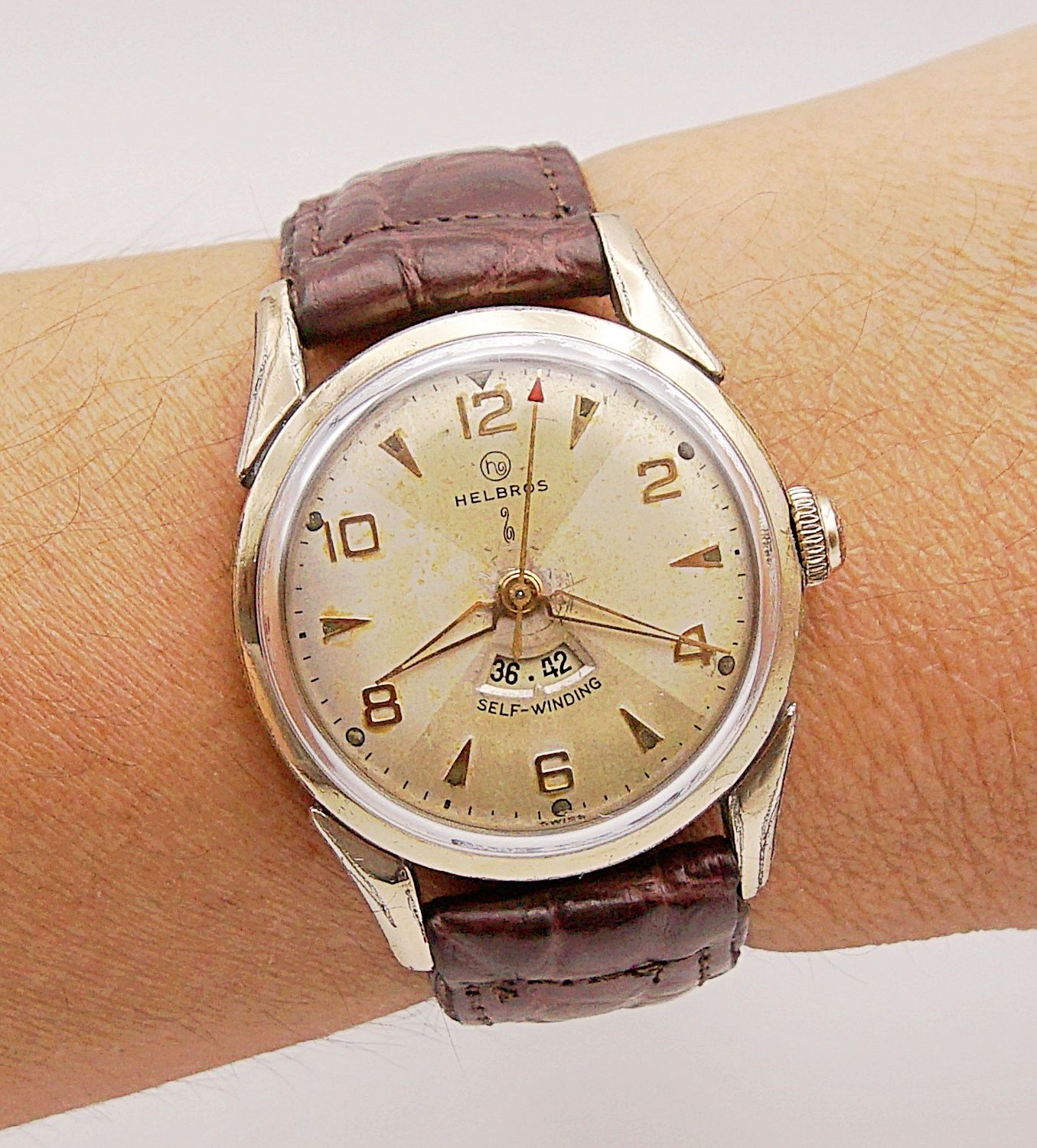 นาฬิกาเก่า HELBROS ออโตเมติก