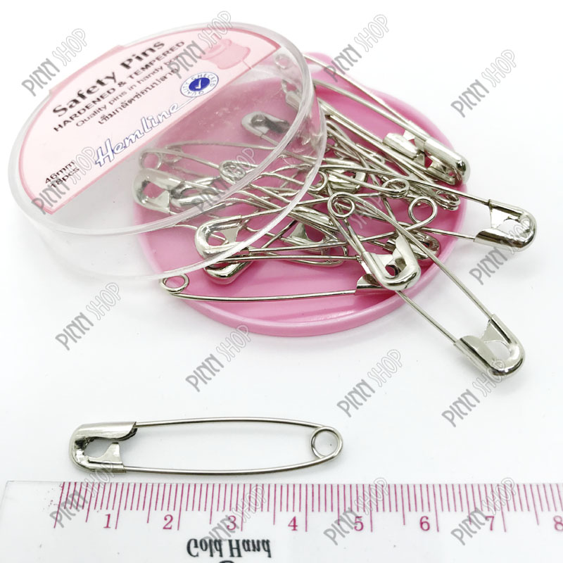 เข็มกลัดซ่อนปลาย ขนาด 46 มม.