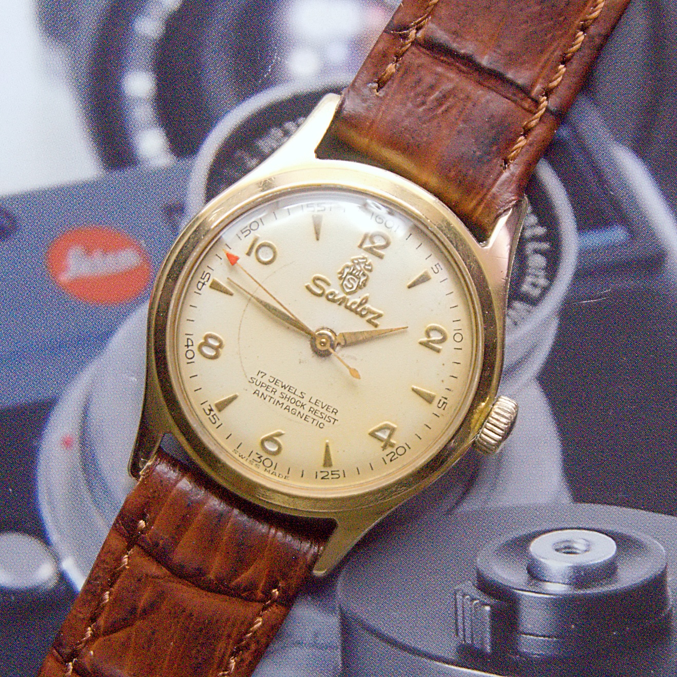 นาฬิกาเก่า SANDOZ ไขลาน
