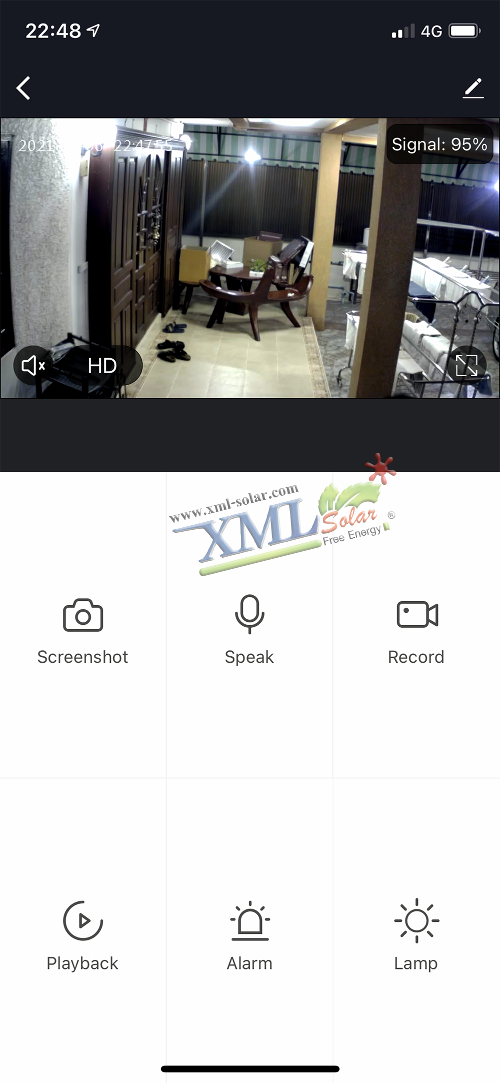 ไฟสปอตไลท์โซล่าเซลล์ 100 W. รุ่น Smart IOT With CCTV Camera (เเสง : ขาว)