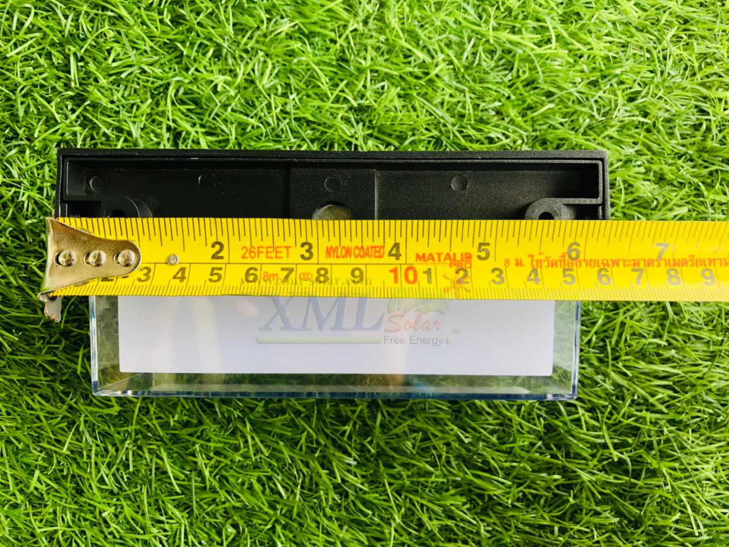 โคมไฟโซล่าเซลล์ ติดผนัง สไตล์มินิมอล รุ่น ทรงผืนผ้า (เปิดได้ 2 แสง)