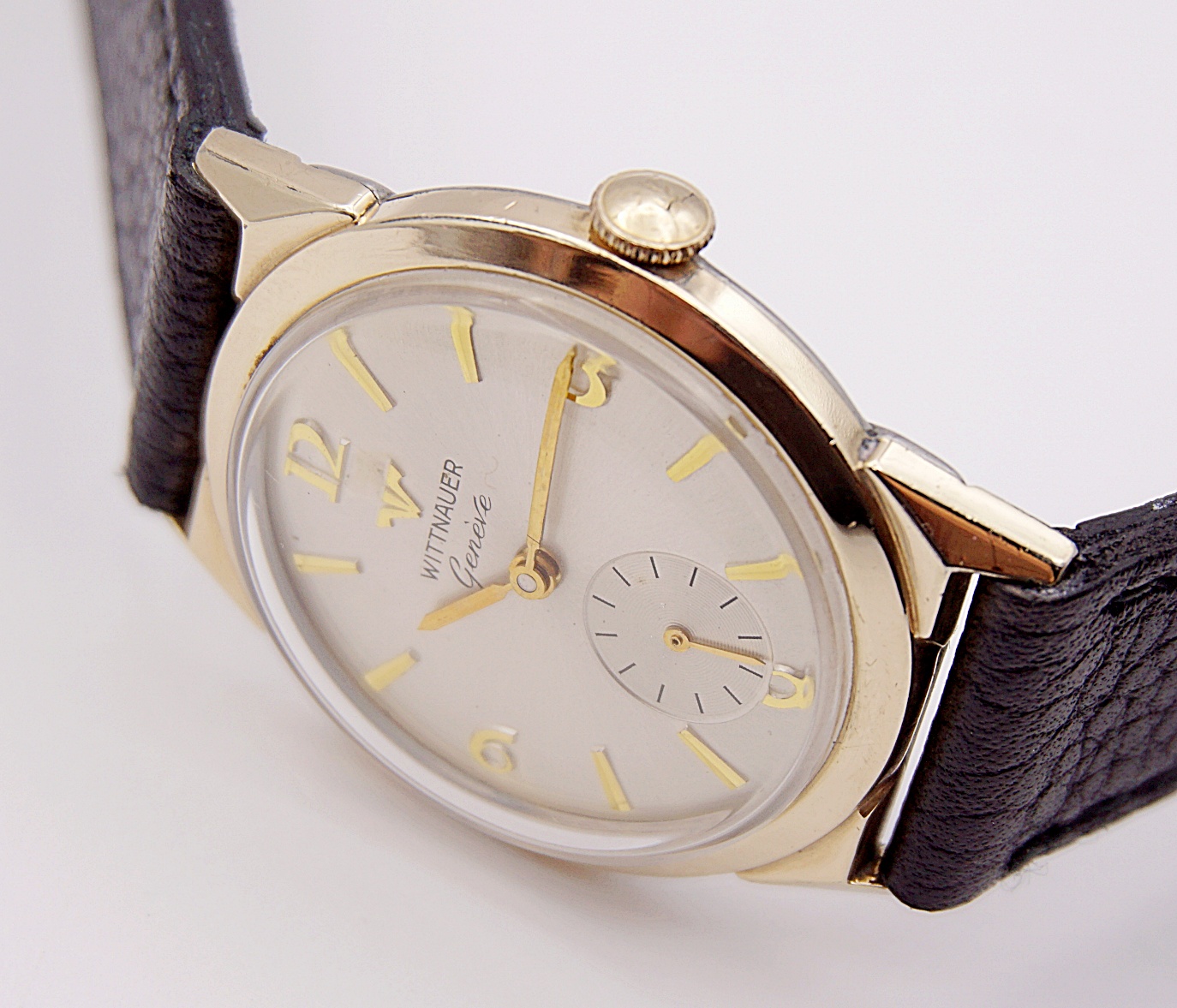 นาฬิกาเก่า WITTNAUER BY LONGINES ไขลานสองเข็มครึ่ง