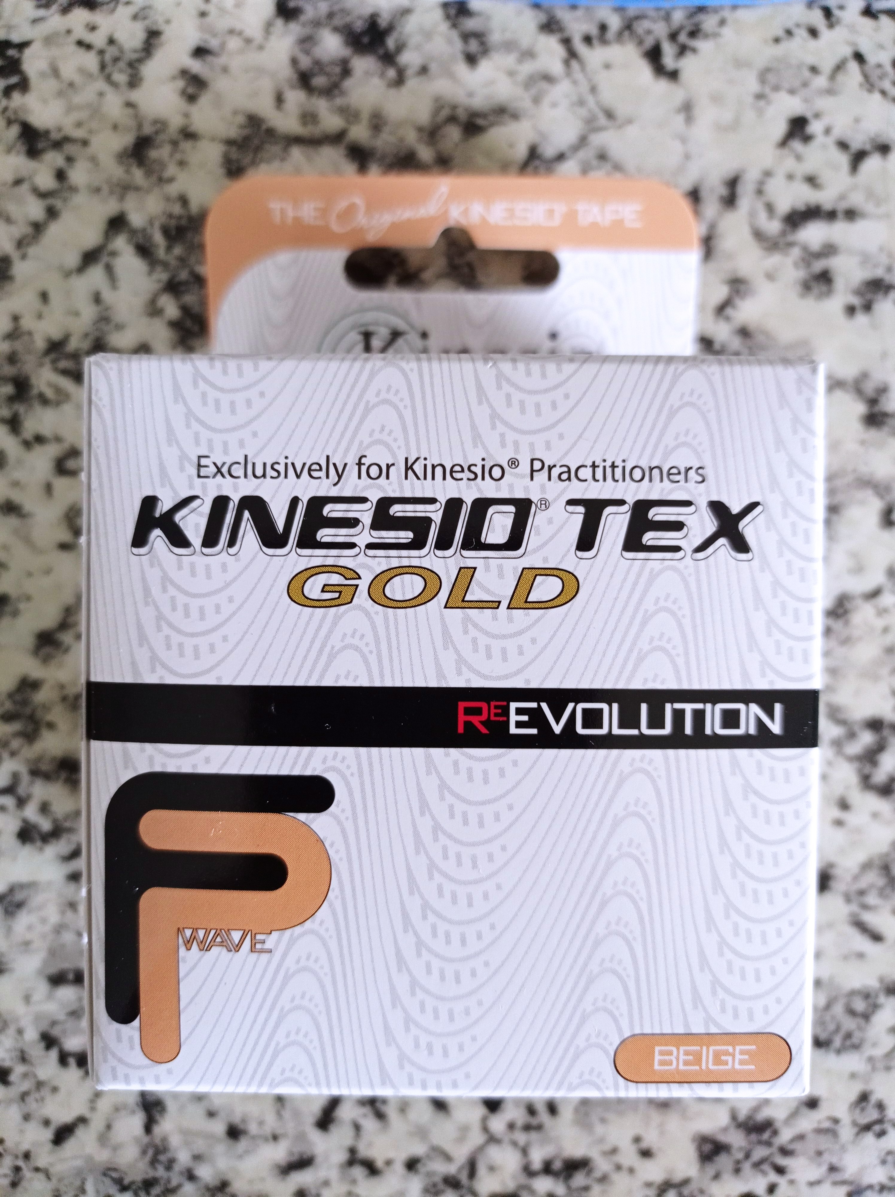 เทปบำบัด ผ้าเทป Kinesio Tex Gold เทปคิเนซิโอ (สีเบจ)
