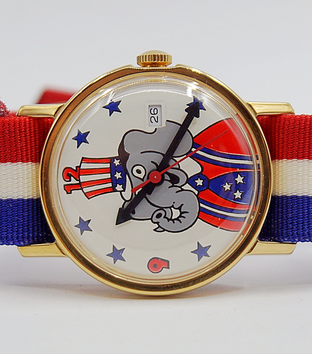 นาฬิกาเก่า REPUBLICAN ELEPHANT BY TIMEX ไขลาน