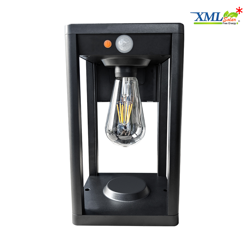 โคมไฟติดผนังโซล่าเซลล์ หลอดไส้ รุ่น TB-283 (แสง : เหลืองวอมไวท์)