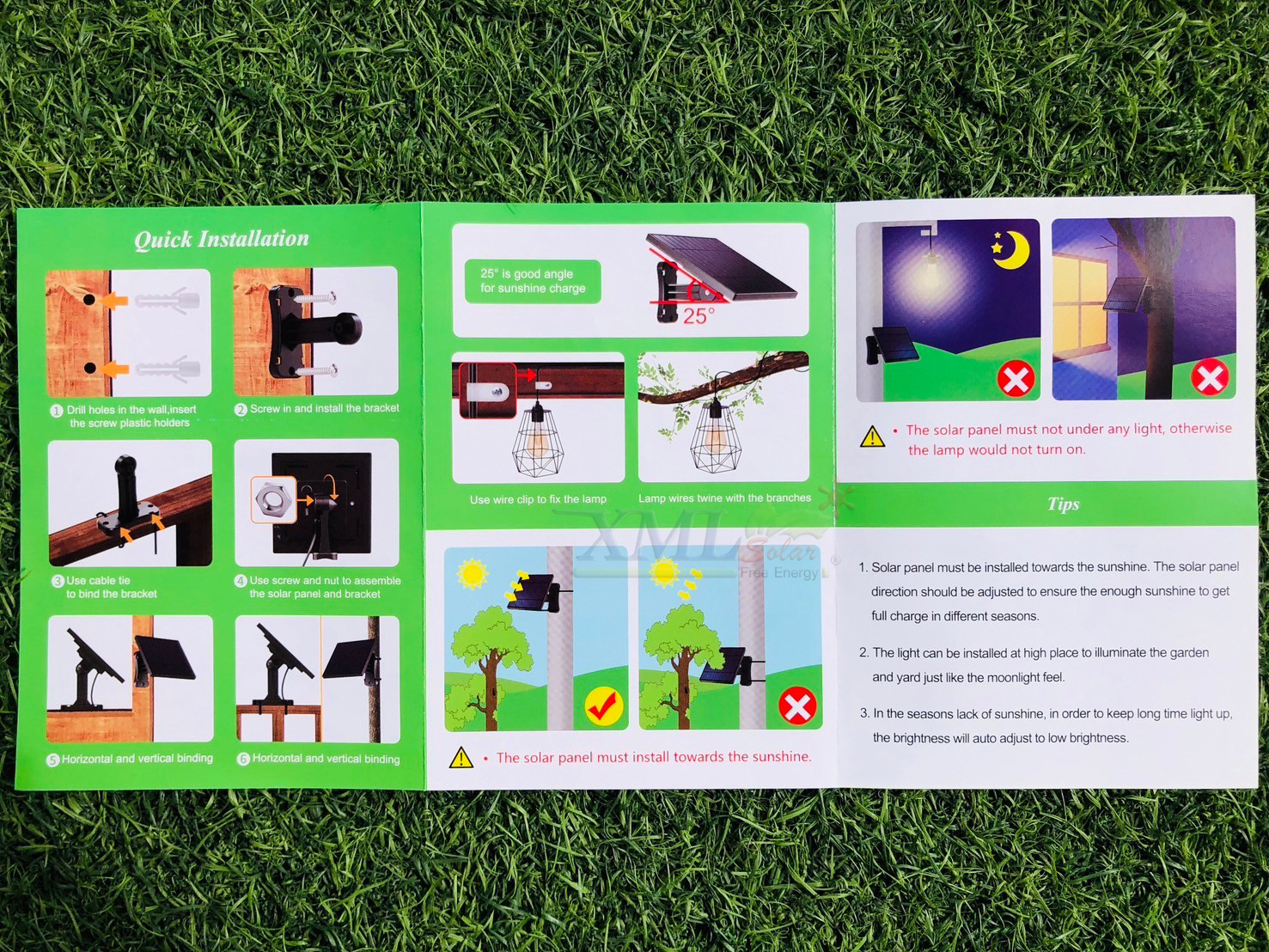 โคมไฟโซล่าเซลล์ ติดเพดาน รุ่น YL008-5A (แสง : เหลืองวอมไวท์)