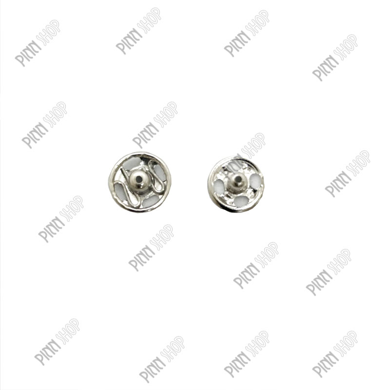 กระดุมแต๊บสีเงิน ขนาด 7 มม.