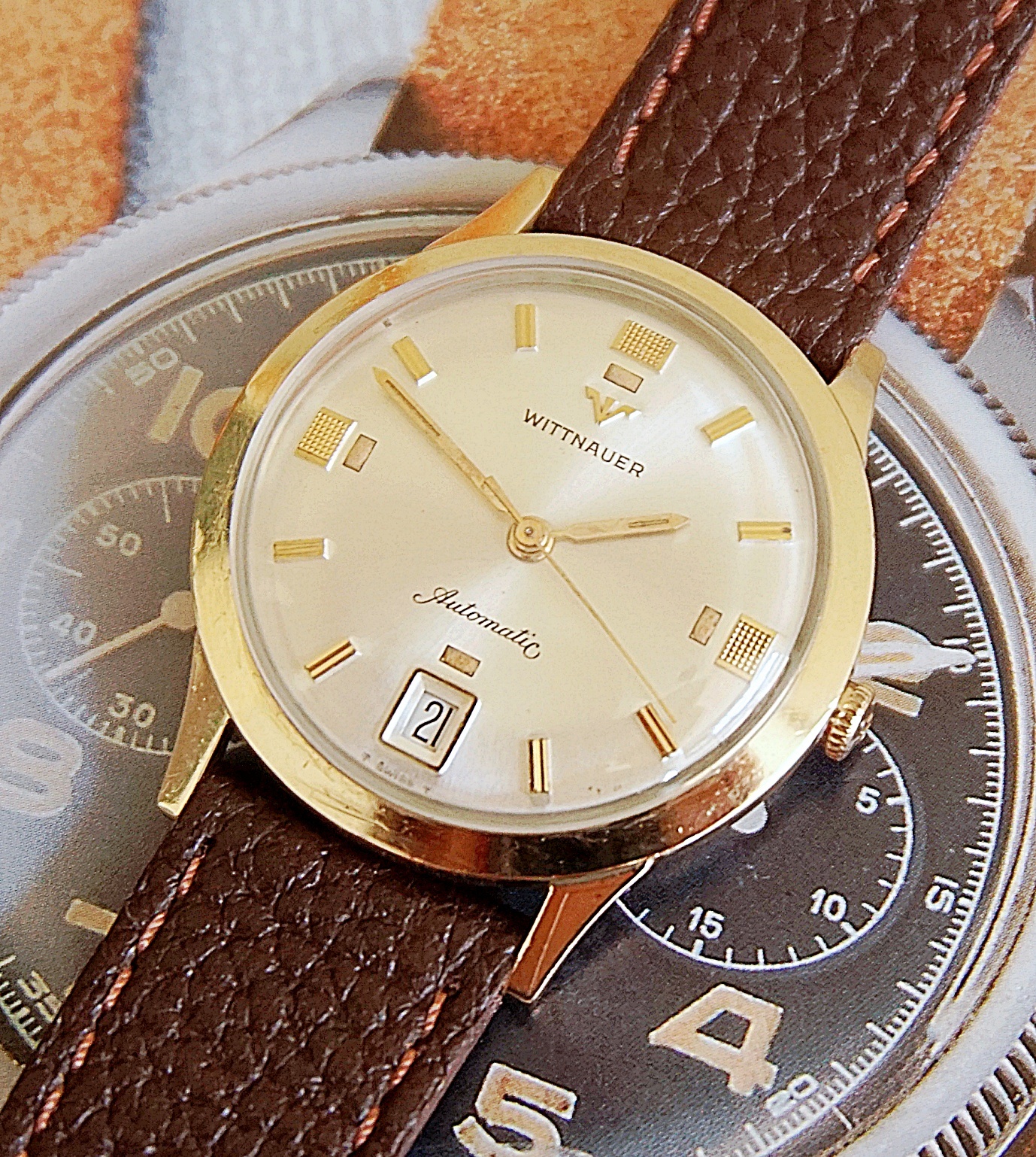 นาฬิกาเก่า WITTNAUER BY LONGINES ออโตเมติก