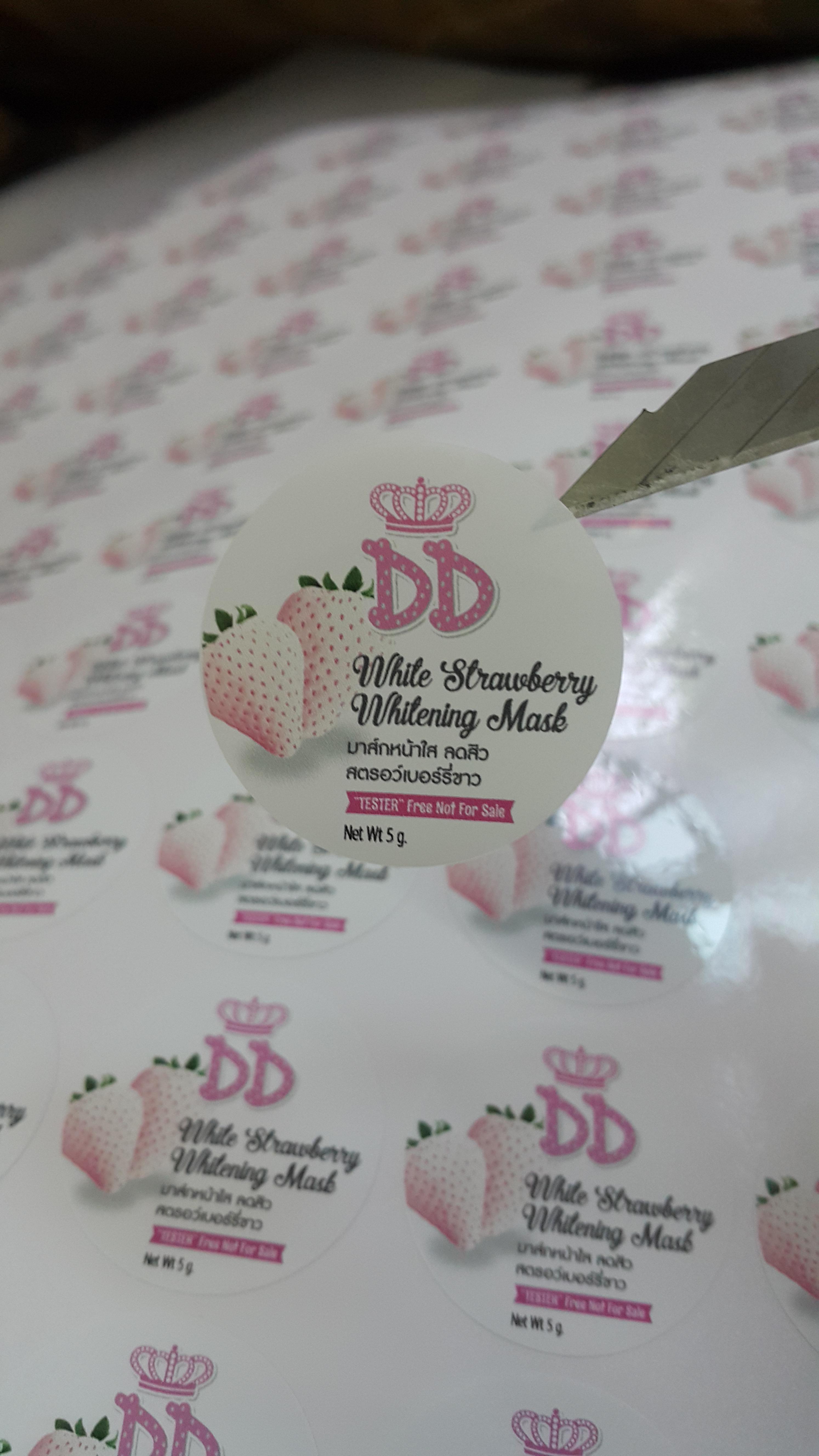 สติ๊กเกอร์พีวีซีขาวเงา