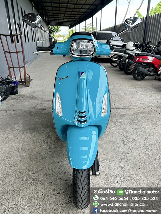 ★ดาวน์8,000★VESPA SPRTNT125 IGETABS ปี 67 สีฟ้าสดใส วิ่งเพียง 9000 กิโล ชุดสีสวยเป๊ะ เครื่องดี ศูนย์ดี ราคา 79,900