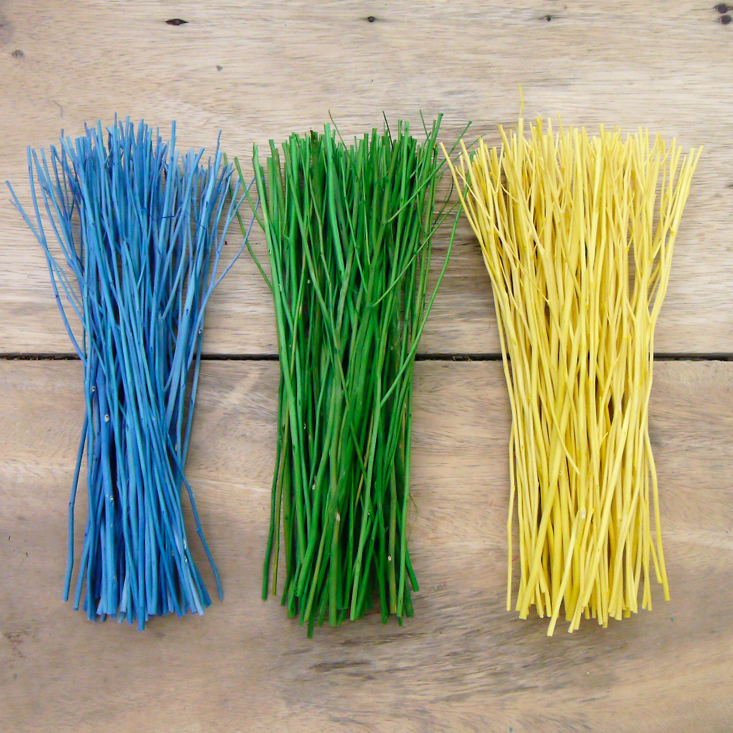 ก้านไม้งาไม่ตัด สีธรรมชาติ/ย้อมสี 100/300/500/1000g