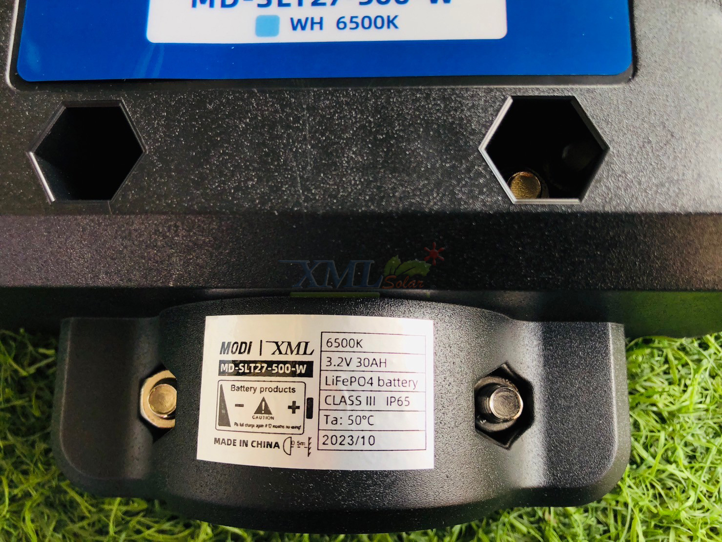 โคมไฟถนนโซล่าเซลล์ 500W รุ่น MD-SLT27-500W (แสง : ขาว)(ระบบสว่างค้าง)