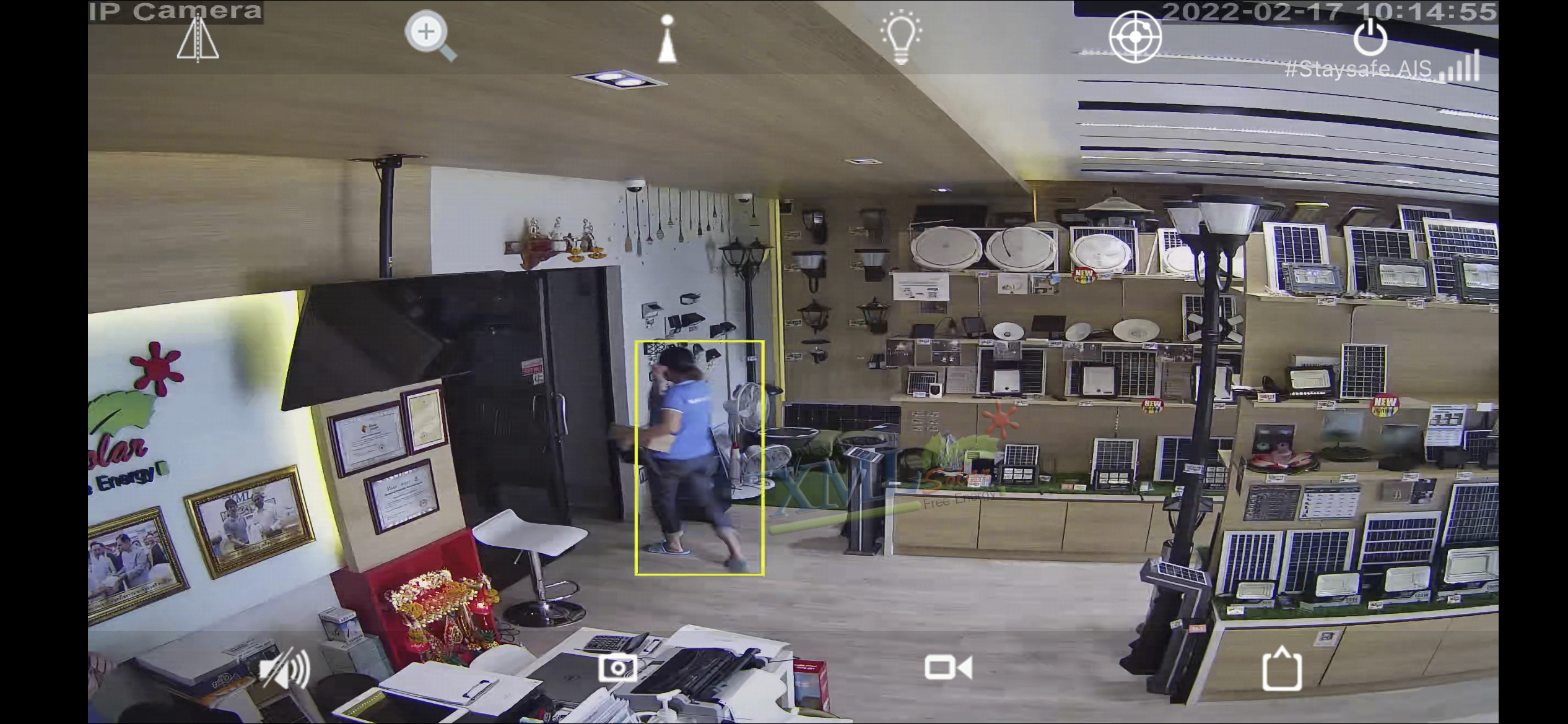 กล้องวงจรปิดโซล่าเซลล์ 80W. / ใช้simcard 4G (1080P) Solar CCTV Camera With 4G