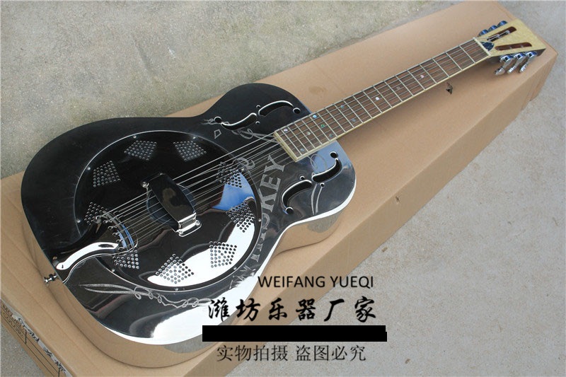 resonators tri-cone JACK DANIEL'S guitar กีตาร์ไฟฟ้าสแตนเลส