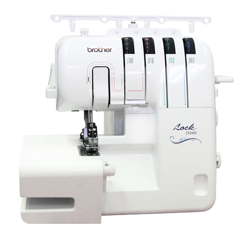 จักรโพ้ง Brother รุ่น 2104D โพ้งและเย็บพร้อมตัดส่วนเกินได้ในขั้นตอนเดียวกัน