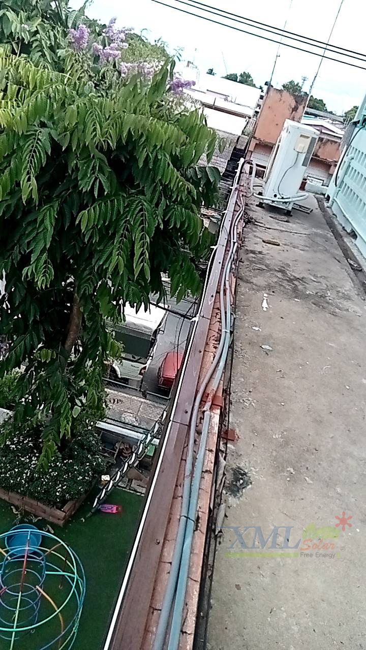 ชุดพ่นหมอก รดน้ำต้นไม้อัจฉริยะ คอนโทรลผ่านมือถือได้ (wifi) + แผงโซล่าเซลล์ 50W