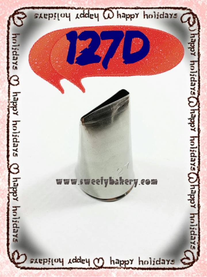 หัวบีบเกาหลี หัวบีบครีม หัวบีบเค้ก ไซส์พิเศษ เบอร์ (180)127D (นำเข้าเกาหลี) PETAL TUBES