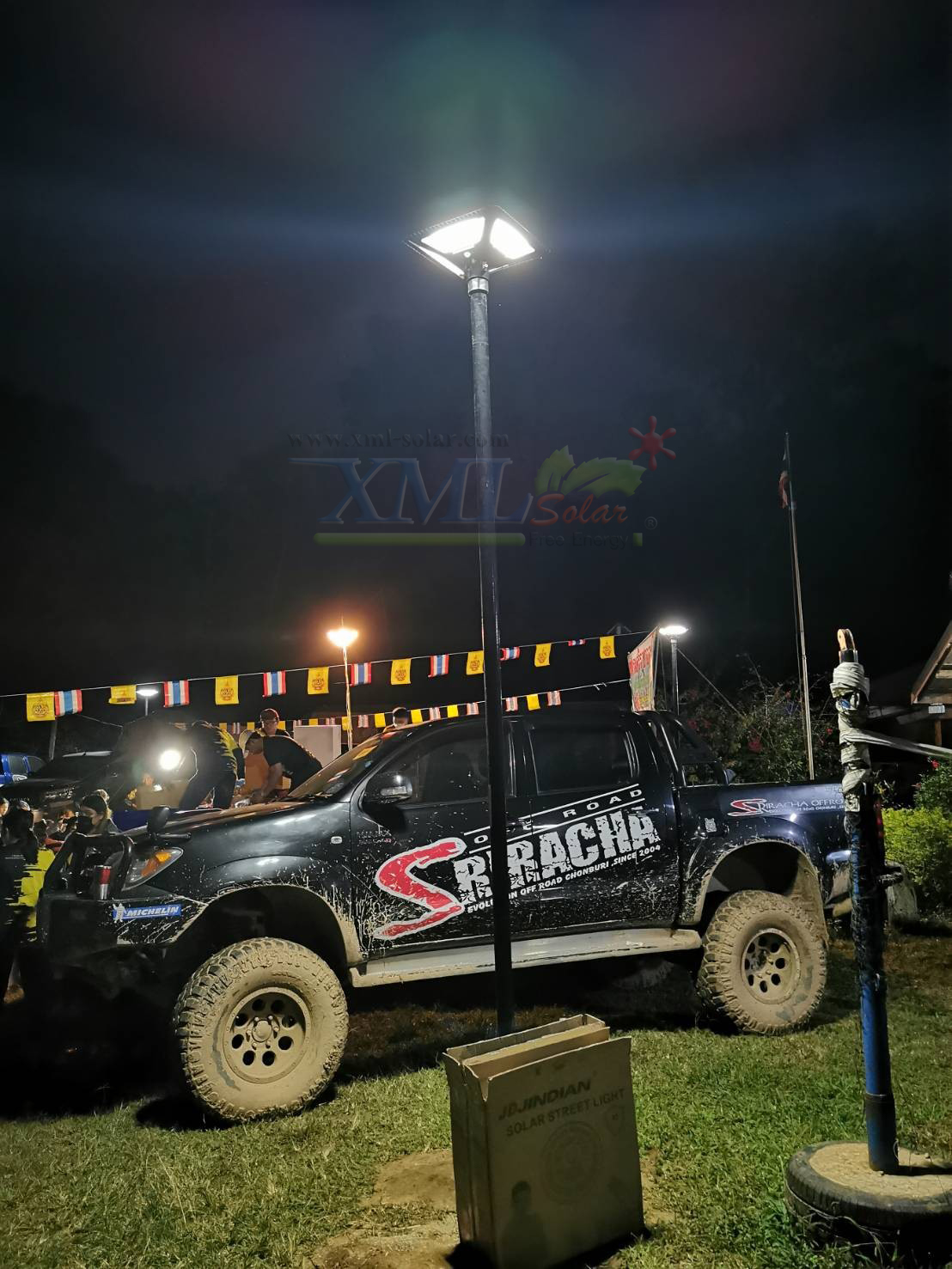 โคมไฟ UFO ทรงสี่เหลี่ยม รุ่น Modi x XML + ระบบ Motion รุ่น 300w (เปิดได้ 3 แสง)