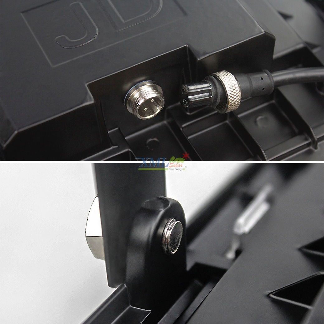 ไฟสปอตไลท์โซล่าเซลล์ 200W SLIM (แสง : เหลืองวอมไวท์)