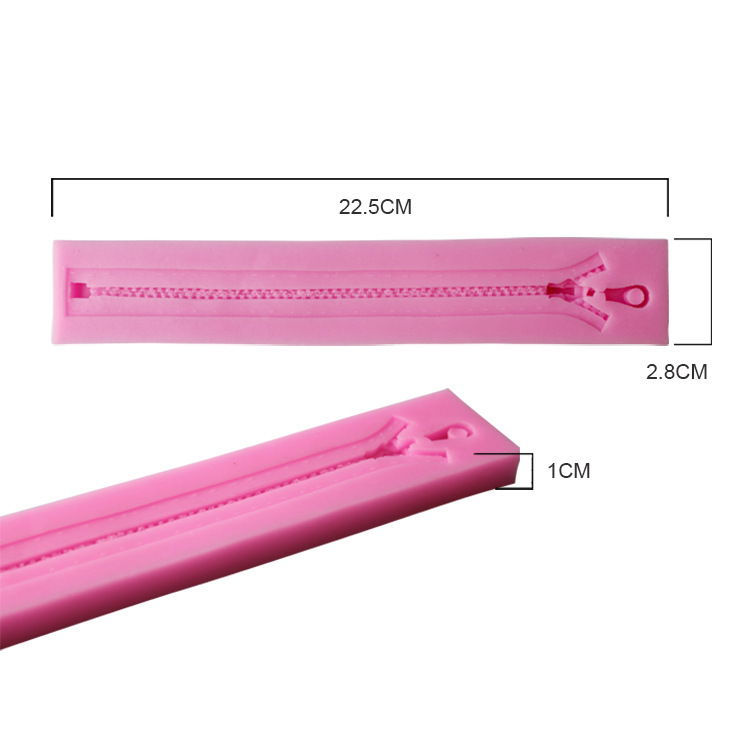 โมล แม่พิมพ์ ซิลิโคน สำหรับทำฟองดองท์ กัมเพส รูปซิป