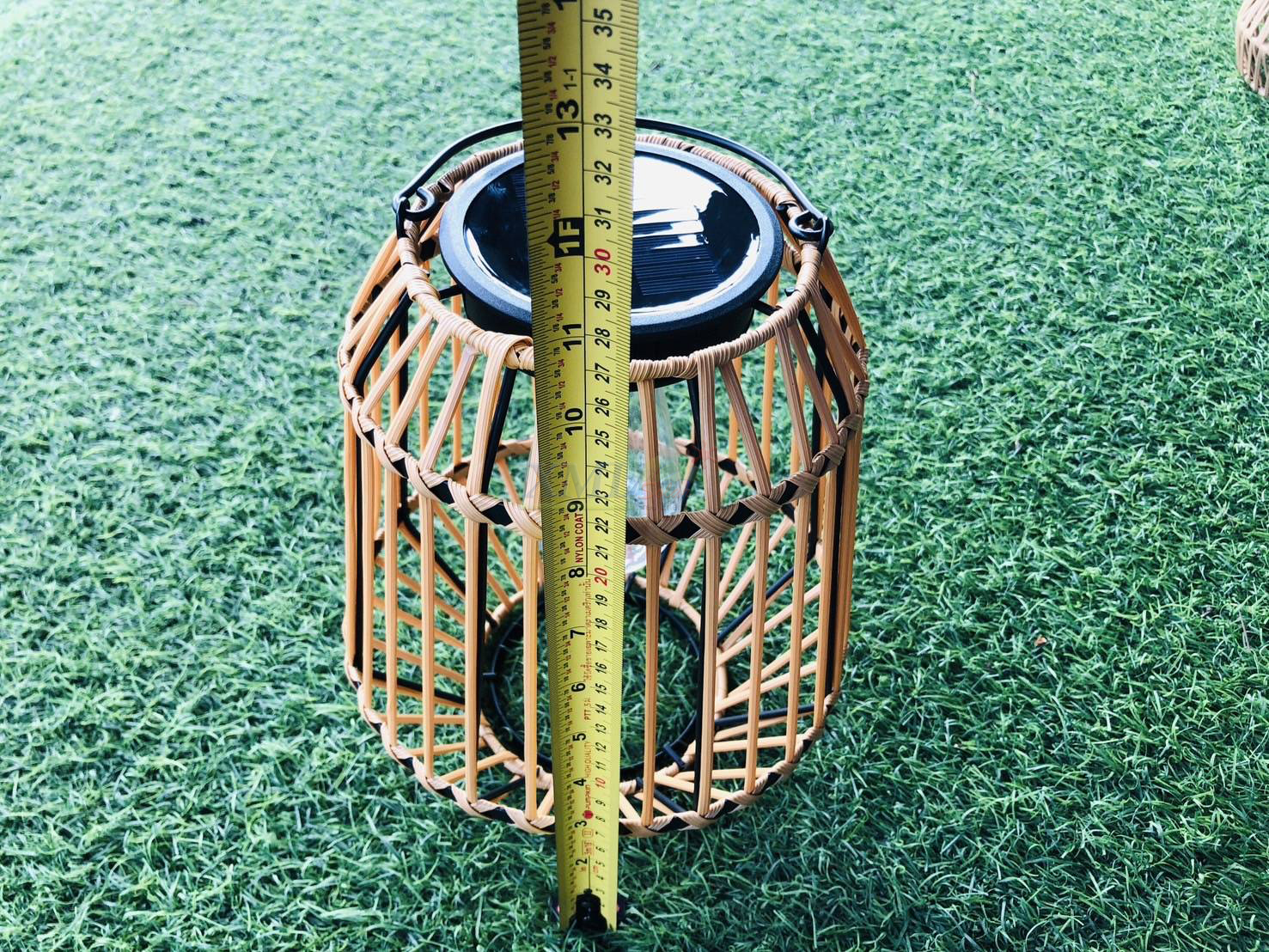 โคมไฟหวายโซล่าเซลล์ รุ่น MD-S3004 (แสง : เหลืองวอมไวท์)