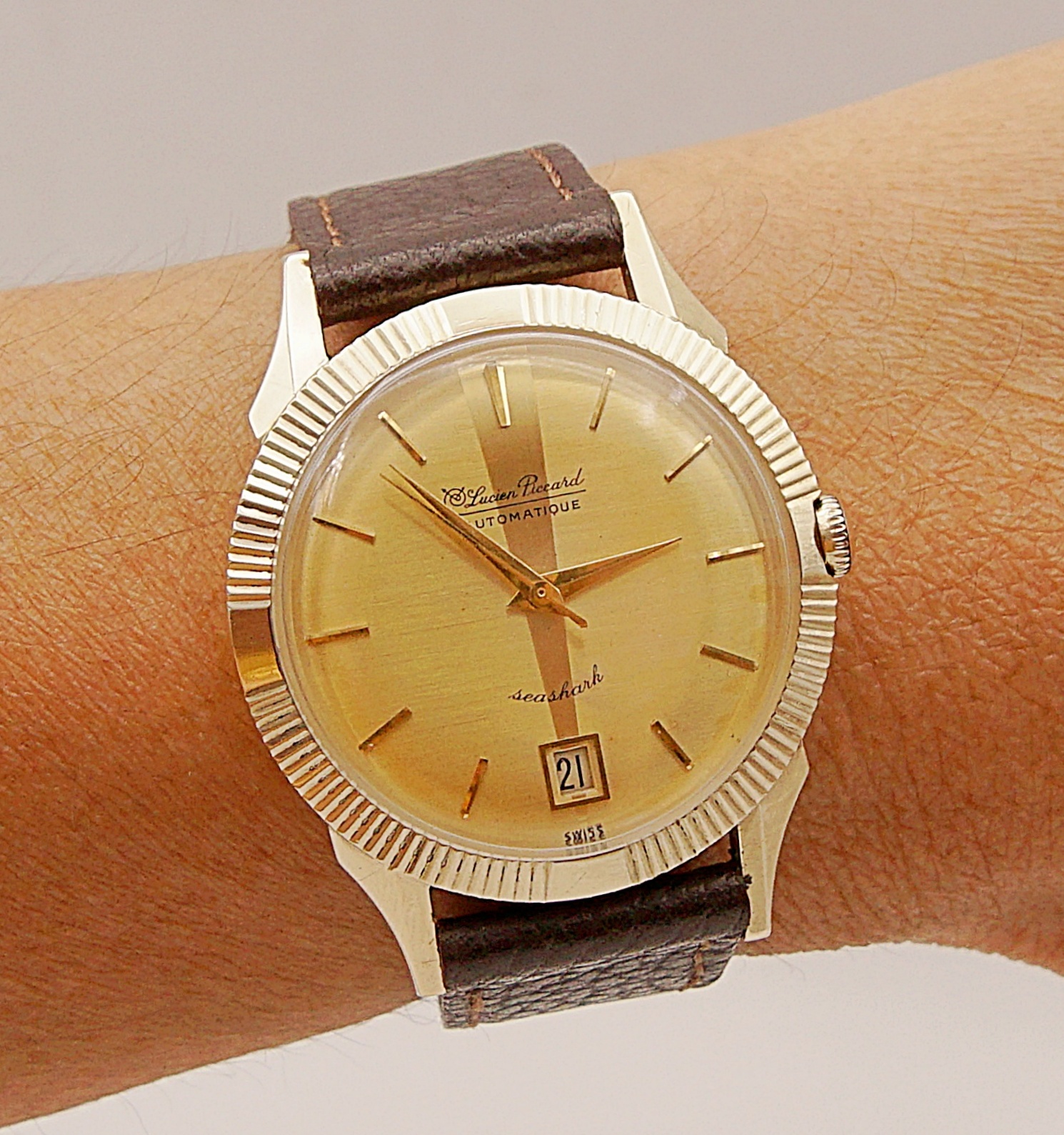 นาฬิกาเก่า LUCIEN PICCARD ออโตเมติก