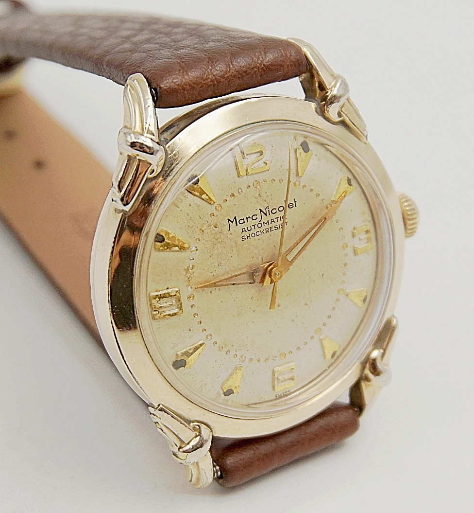นาฬิกาเก่า MARC NICOLET ออโตเมติก