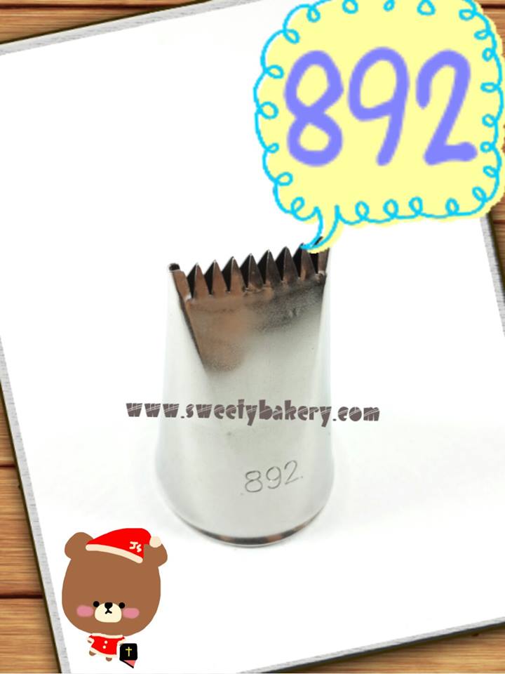 หัวบีบไซส์พิเศษ เบอร์ 892 (นำเข้าเกาหลี) BASKETWEAVE TUBES