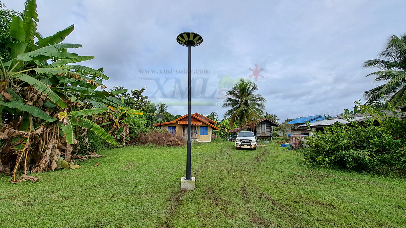 โคมไฟโซล่าเซลล์ UFO ทรงกลม (ขนาดใหญ่สุด 75 ซม.) (เปิดได้ 3 แสง) รุ่น MD-SLT38-500W