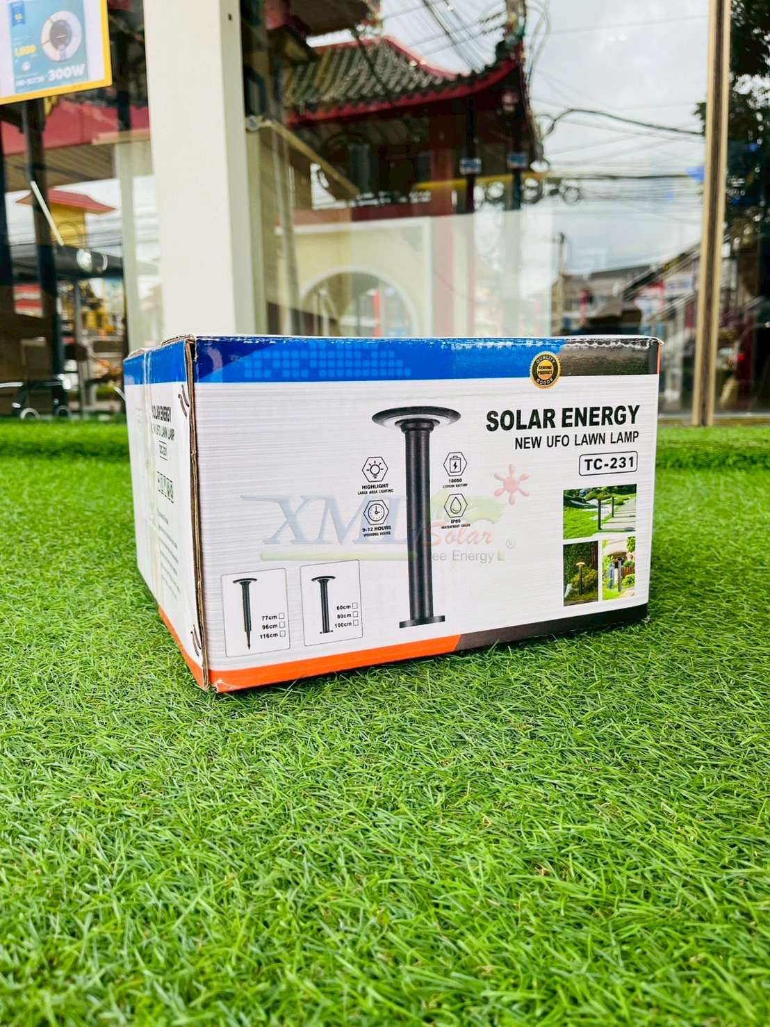 โคมไฟปักสนามโซล่าเซลล์ รุ่น TC-231 (เปิดได้ 2 แสง)