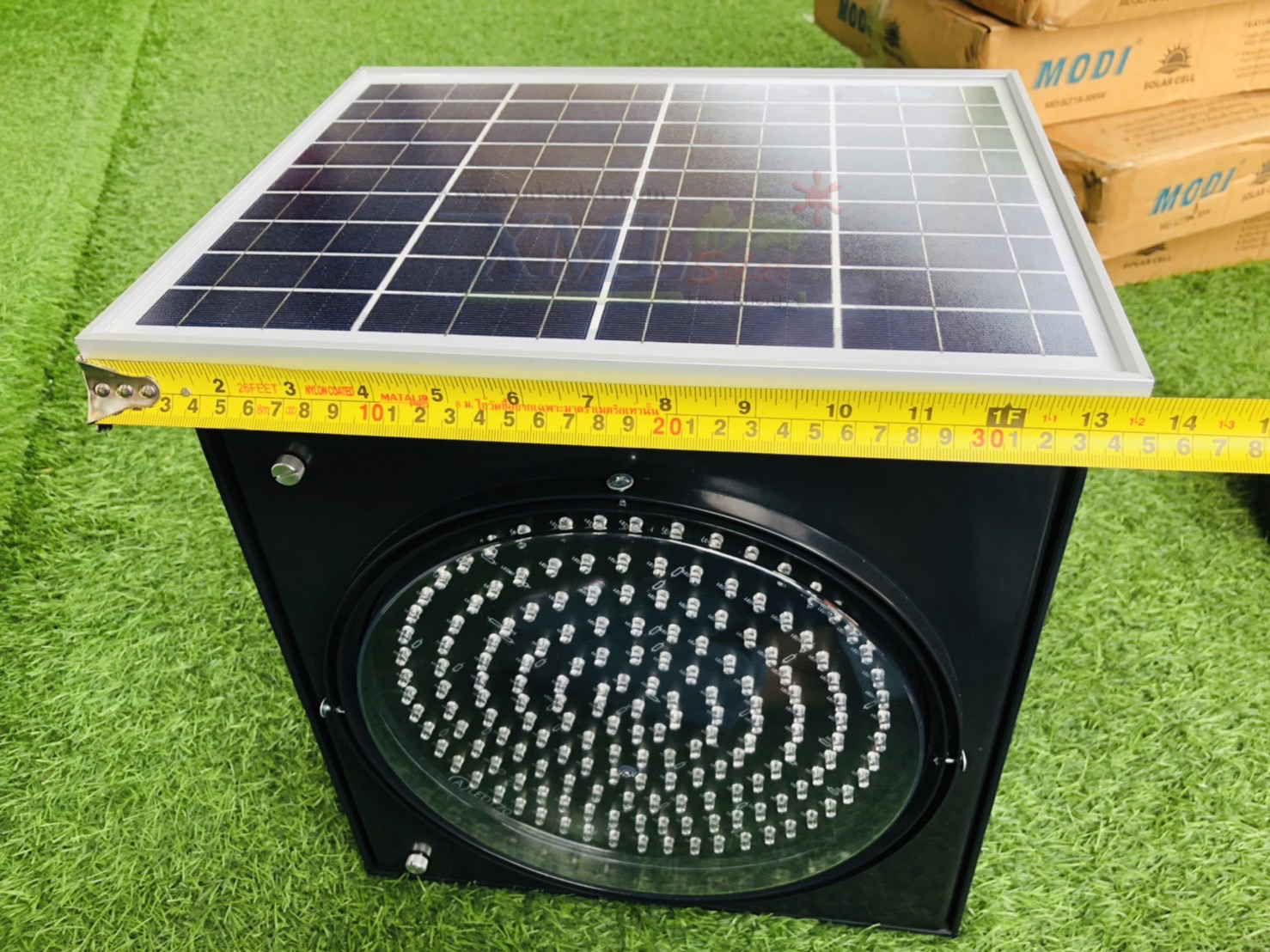 ไฟเตือนจราจร ทางแยก รุ่น 10 watt 170 led (แสง: สีเหลือง)