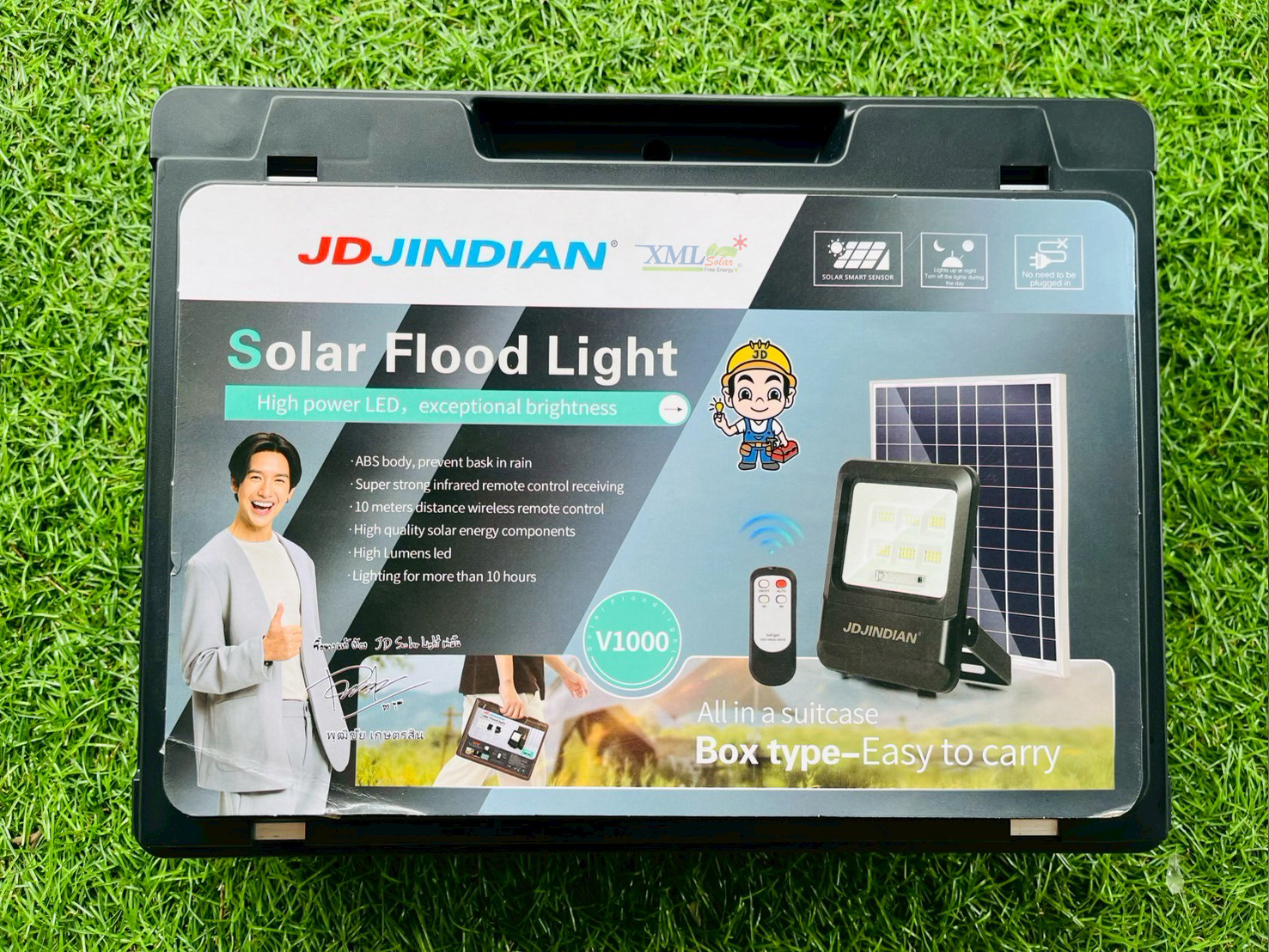ไฟสปอร์ตไลท์โซล่าเซลล์ รุ่น JD-V1000/ V2000/ V3000/ V5000
