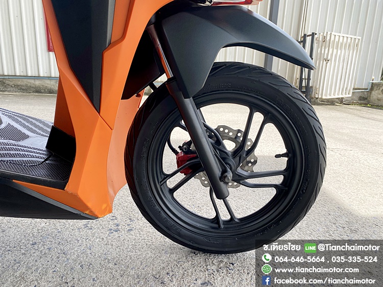 ★ดาวน์8,000★CLICK150 ปี 62 สีดำส้มเท่ๆ กุญแจรีโมท เครื่องเดิมแน่น ชุดสีสวยรอบคัน เครื่องดี ศูนย์ดี ประหยัดน้ำมัน ราคา 44,500