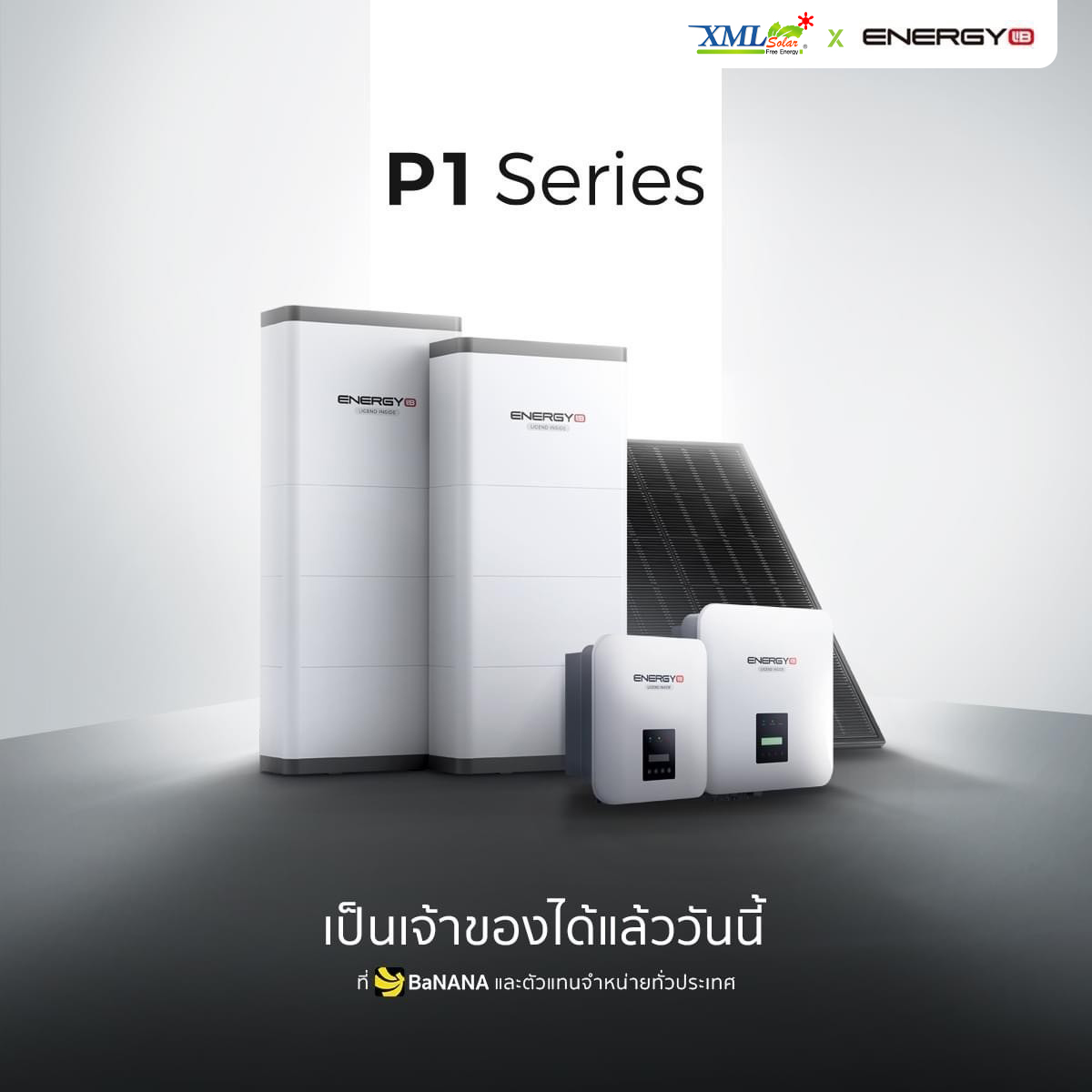 ระบบโซล่าเซลล์ติดหลังคา Energy LiB Solar Rooftop P1 Lite ขนาด 6 kW (ON-GRID) 1 Phase พร้อมติดตั้ง