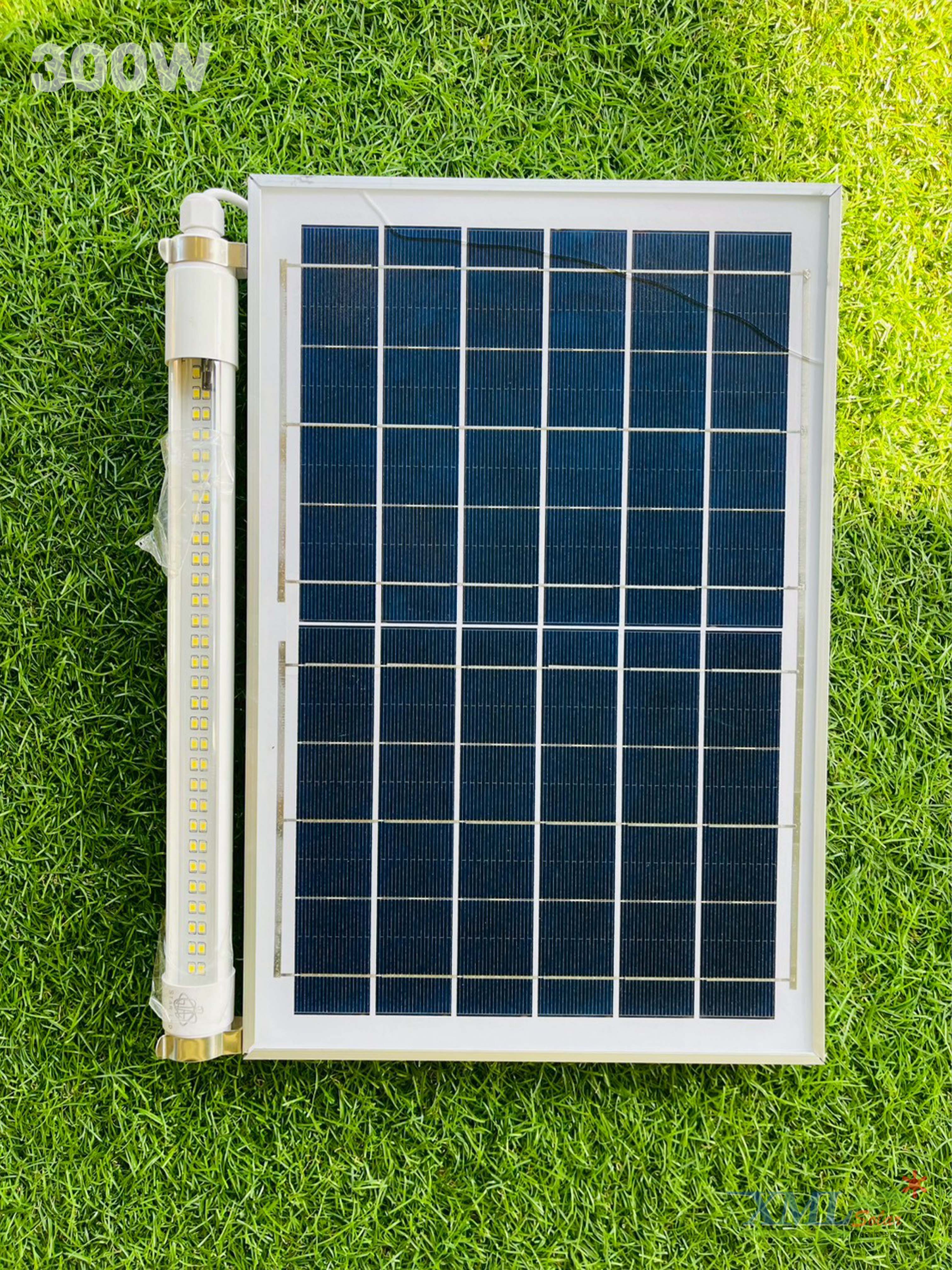 โคมไฟอเนกประสงค์โซล่าเซลล์ หลอดยาว 60 LED + Motion Sensor (แสงขาว)