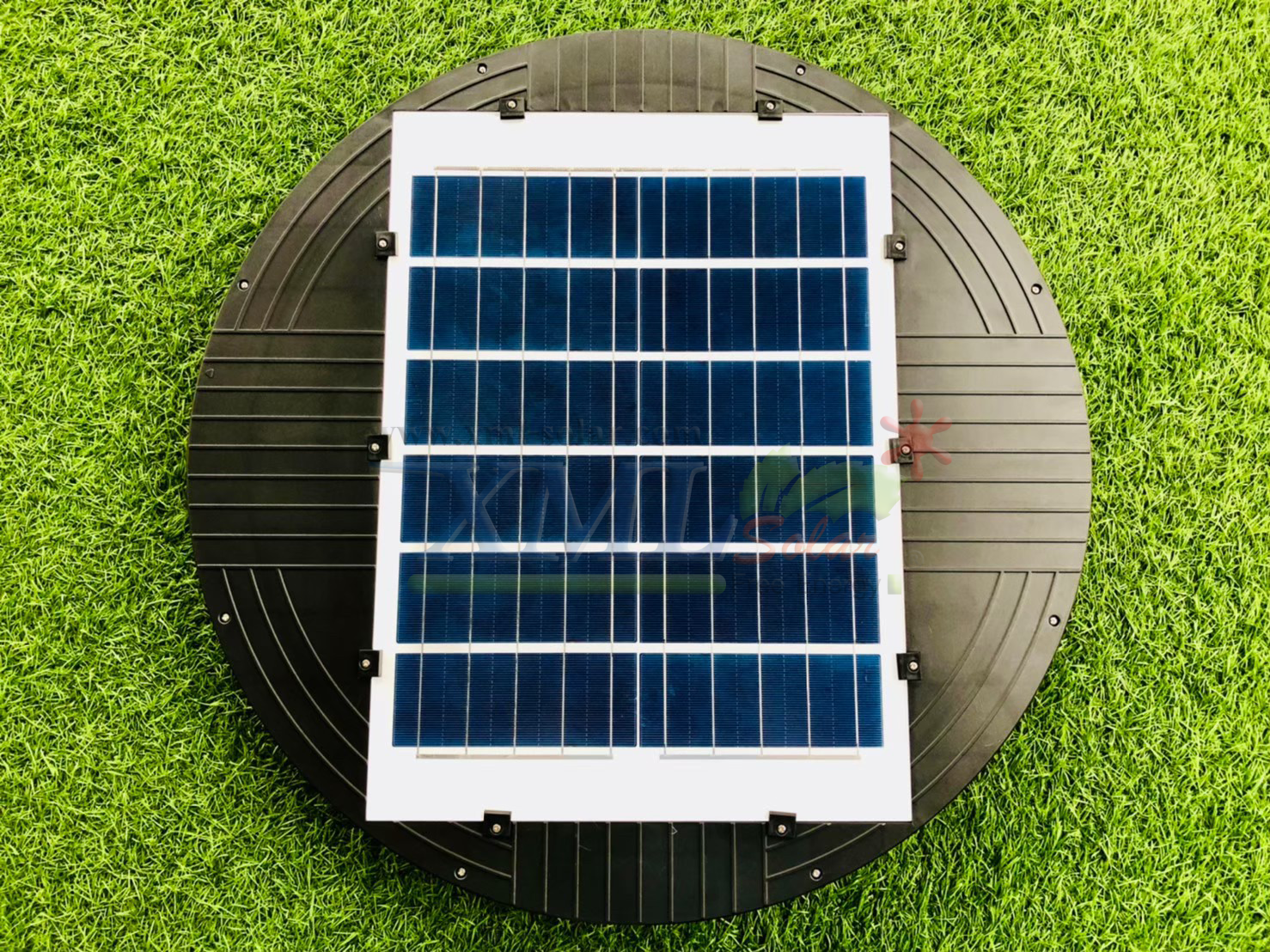 โคมไฟโซล่าเซลล์ UFO ทรงกลม รุ่นทรงรังผึ้ง (เปิดได้ 3 แสง)