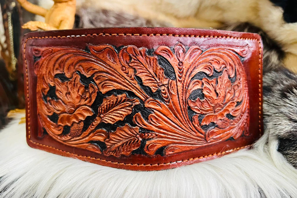 กระเป๋าสตางค์ หนังวัวตอกลาย