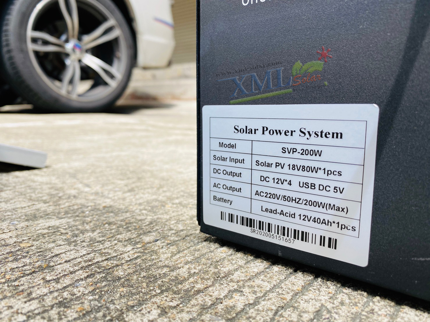 ชุดอเนกประสงค์โซล่าเซลล์(ชุดนอนนา) 200W. (AC 220v. / DC 12V.)