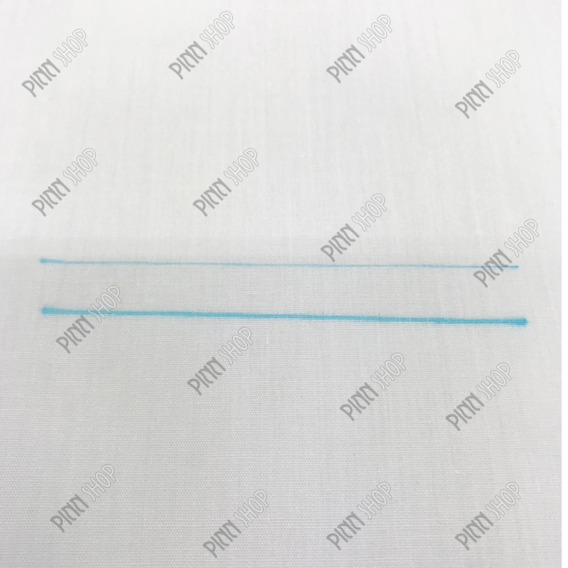 ปากกาแต้มผ้าสีฟ้า 2 ขนาดใน 1 ด้าม