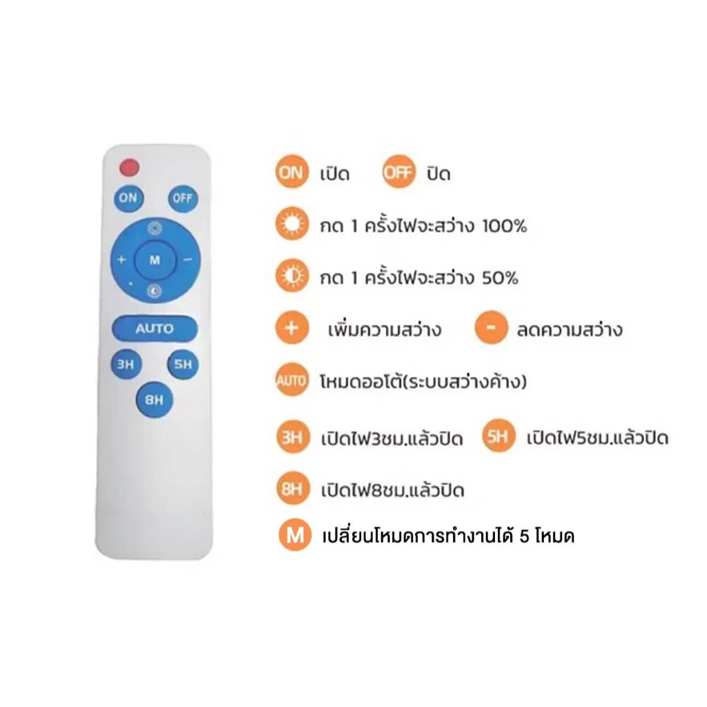 ไฟกระพริบโซล่าเซลล์ 10/20 หลอด รุ่น MD-SLB88 (เเสง : เหลืองวอมไวท์)