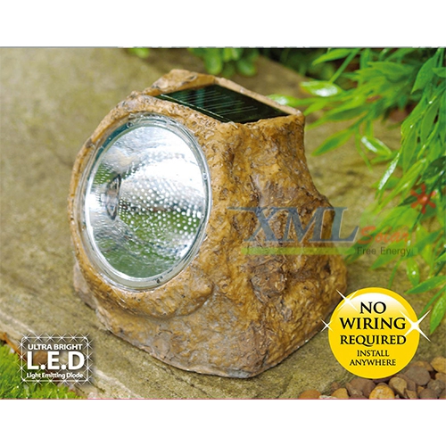 หินโซล่าเซลล์ 3 LED (เเสง : ขาว)