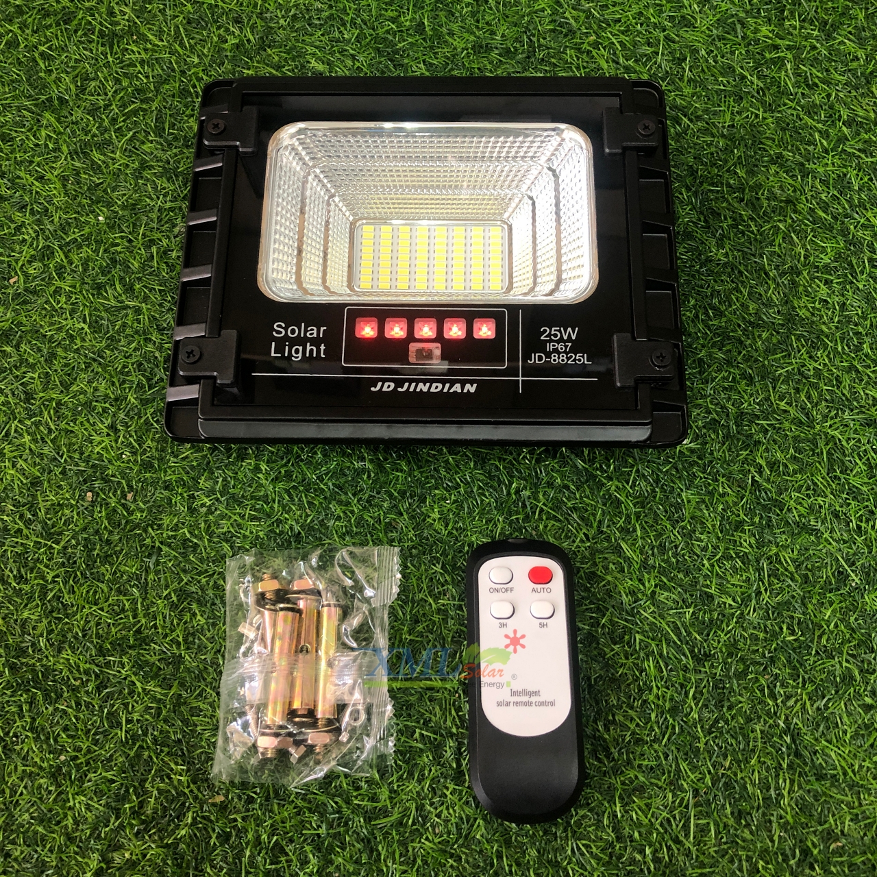 สปอร์ตไลท์โซล่าเซลล์ 25 W. รุ่นใหม่ JD8825L (แสง : ขาว)