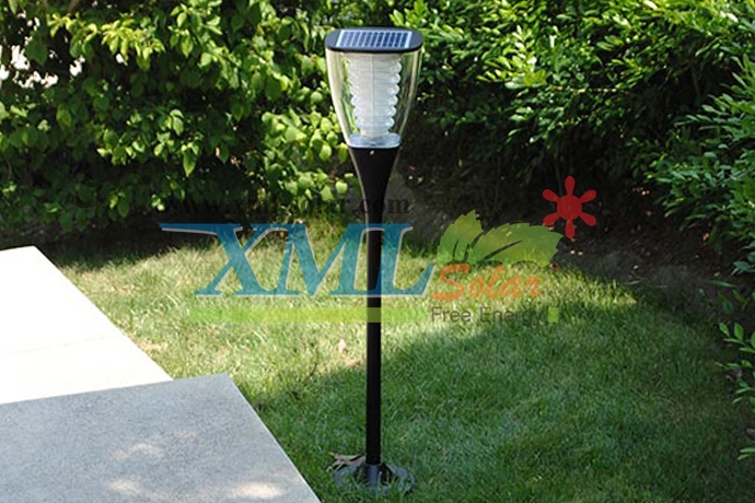 ไฟตั้งพื้นสนามโซล่าเซลล์ ทรงถ้วย (เเสง : เหลืองวอมไวท์)(1 แถม 1)