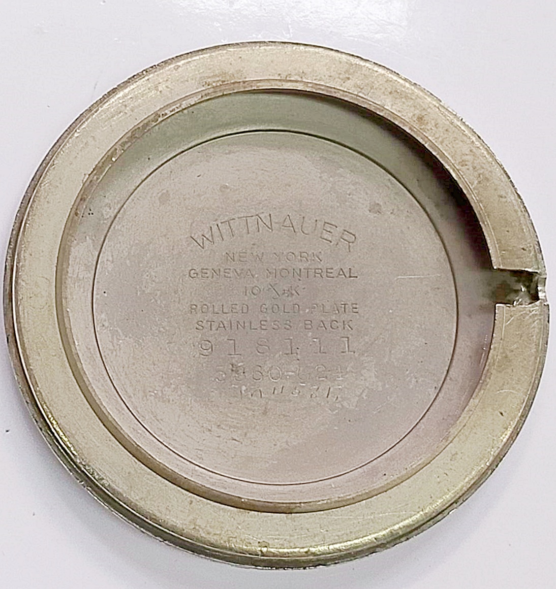 นาฬิกาเก่า WITTNAUER BY LONGINES ไขลานสองเข็มครึ่ง