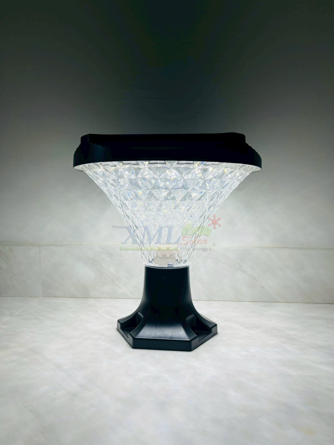 โคมไฟหัวเสาโซล่าเซลล์ รุ่น JD-X29 (เปิดได้ 3 แสง)