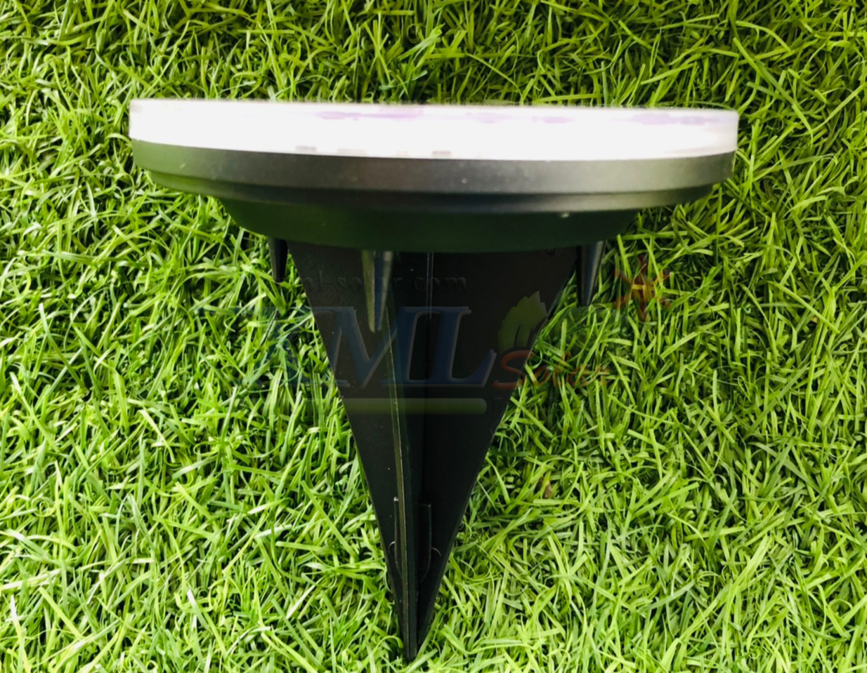 โคมไฟฝังพื้นโซล่าเซลล์ 24 LED ทรงกลม (เเสง : RGB)(สว่างค้าง)